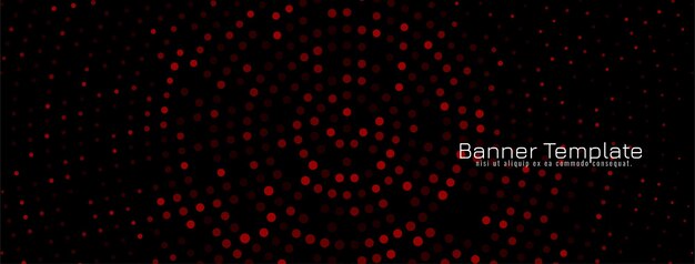 Diseño de semitono colorido banner decorativo oscuro