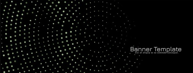 Diseño de semitono colorido banner decorativo oscuro