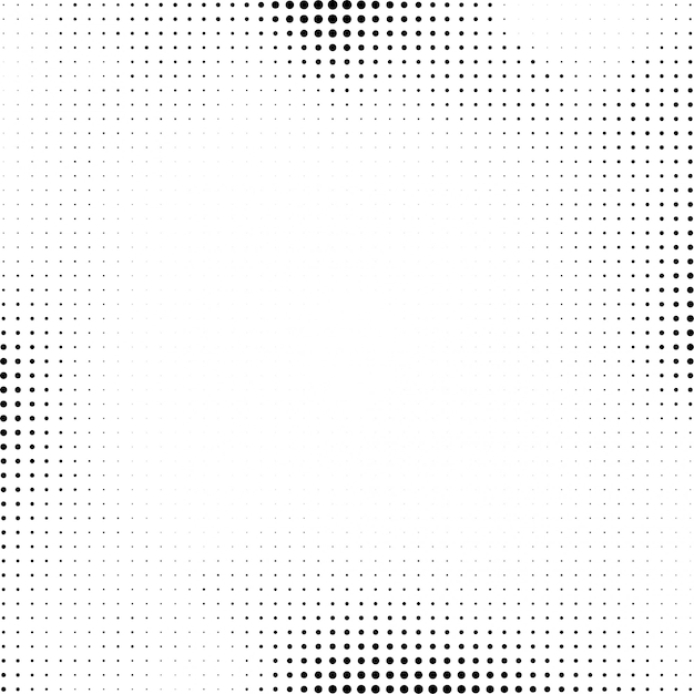 Vector gratuito diseño de semitono negro sobre fondo blanco.