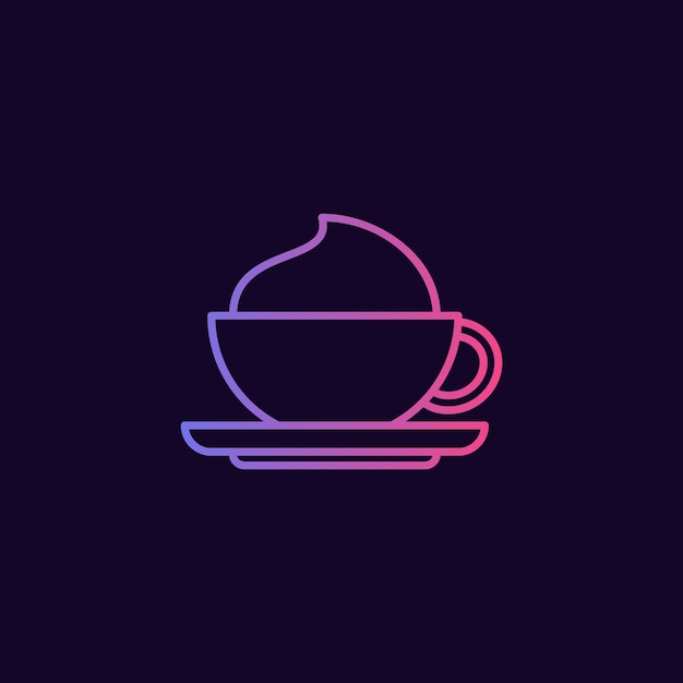 Vector gratuito diseño de señalización de café degradado