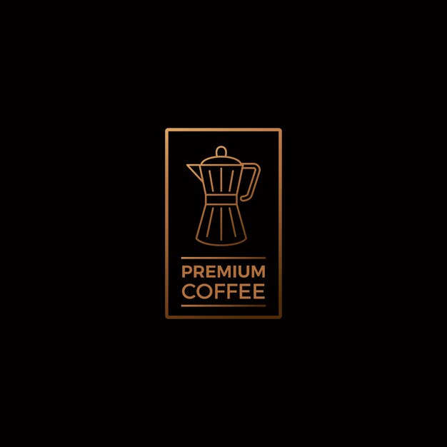 Diseño de señalización de café degradado
