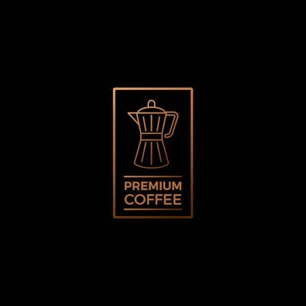 Diseño de señalización de café degradado