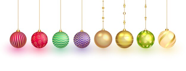 Diseño de símbolos de adorno navideño aislado en setvector