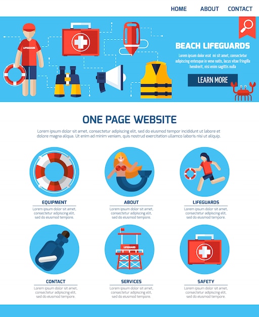 Diseño de sitios web de una página