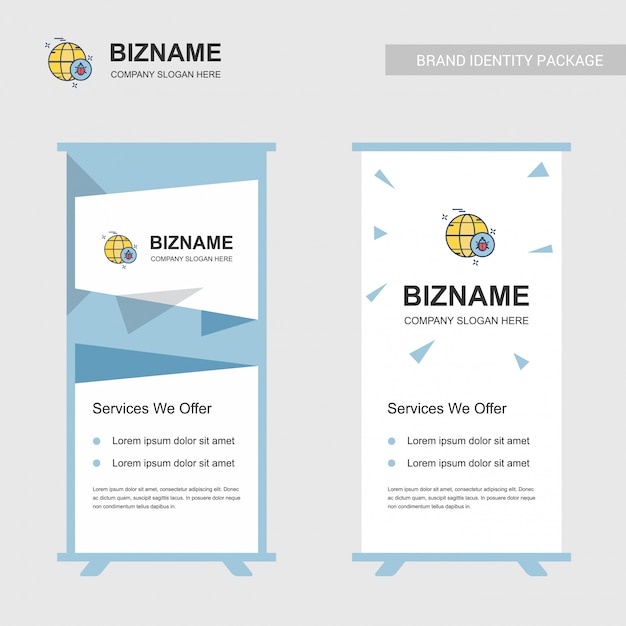 Diseño de tablero de Bill Company con vector logo de error