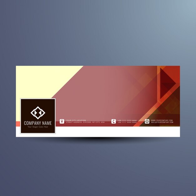 Diseño de tapa moderna para facebook