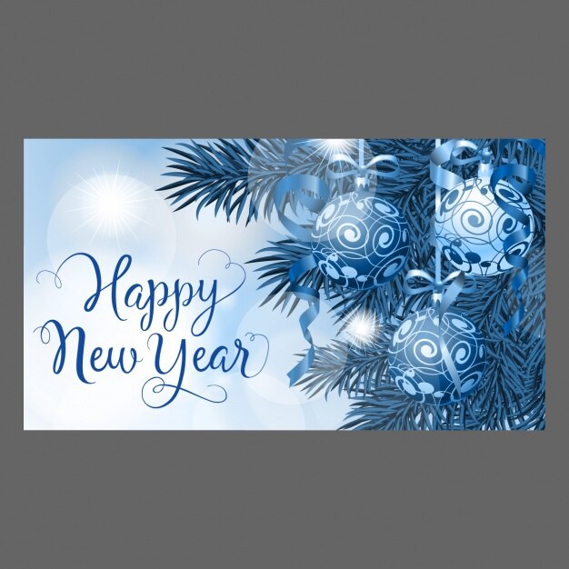 Diseño de tarjeta de año nuevo