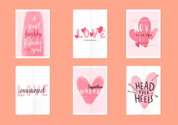Diseño de tarjeta del día de san valentín