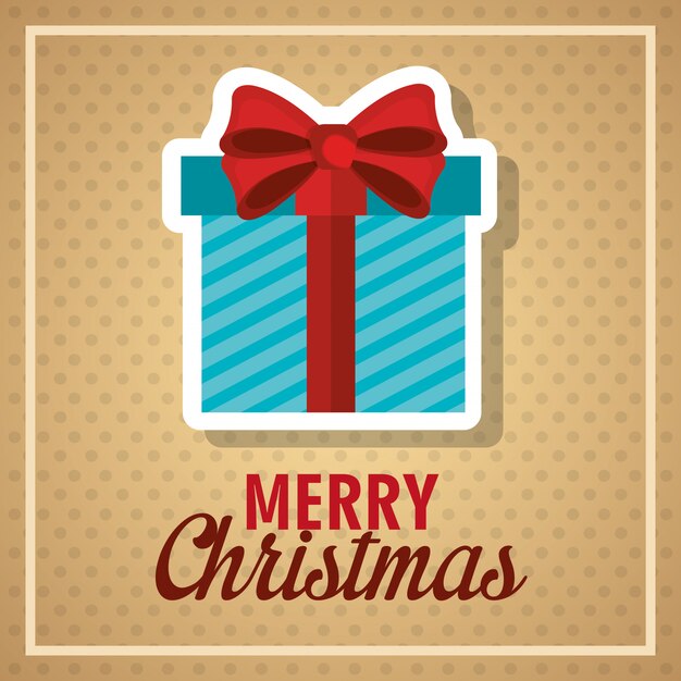 Diseño de tarjeta de felicitación de dibujos animados de feliz navidad