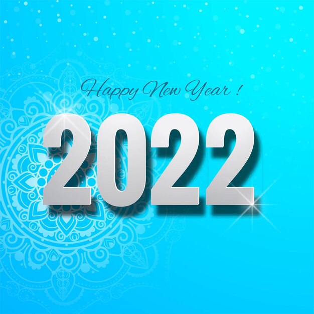 Diseño de tarjeta de feliz año nuevo 2022