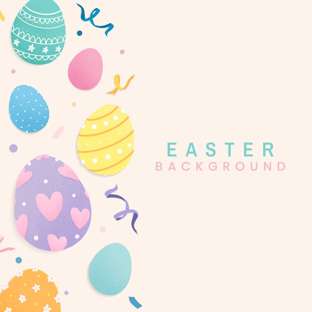 Diseño de tarjeta de feliz Pascua