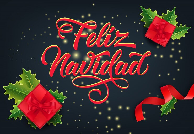 Vector gratuito diseño de tarjeta festiva de feliz navidad. regalos de navidad