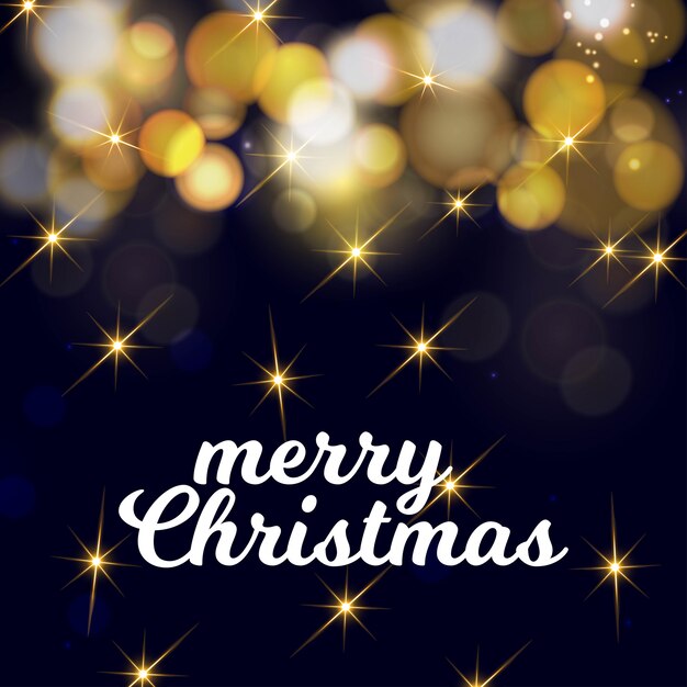 Diseño de tarjeta de navidad con diseño elegante y fondo oscuro.