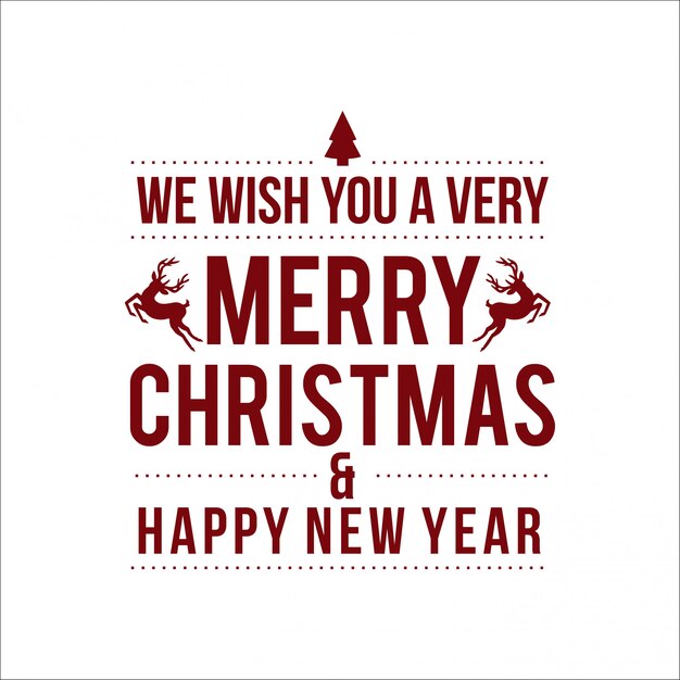 Diseño de tarjeta de Navidad con elegante diseño y vector de fondo claro