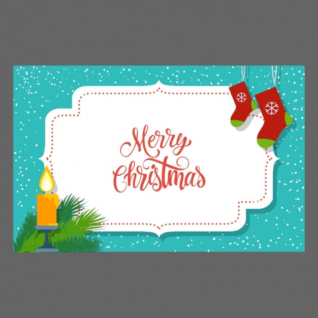 Vector gratuito diseño de tarjeta de navidad