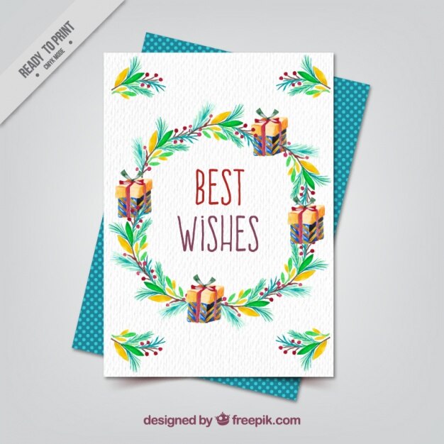 Vector gratuito diseño de tarjeta de navidad