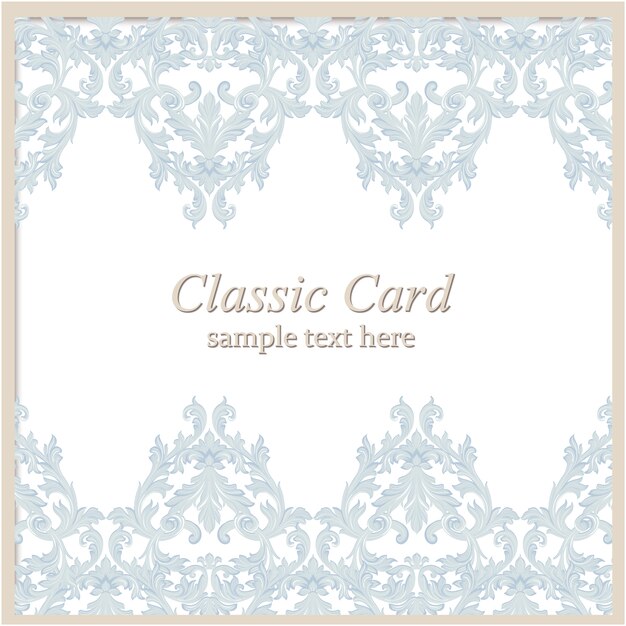Diseño de tarjeta ornamental