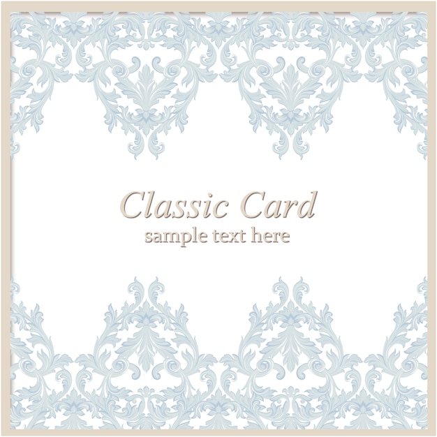 Diseño de tarjeta ornamental