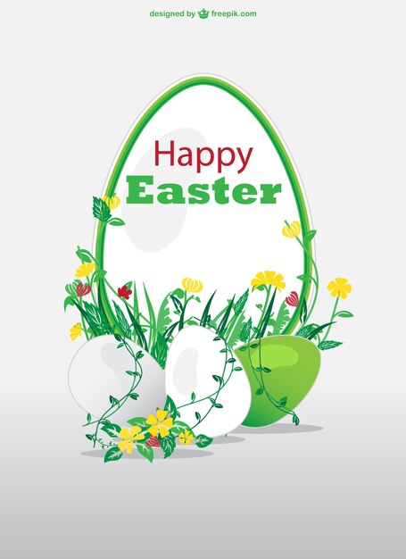 Diseño de tarjeta de Pascua gratis