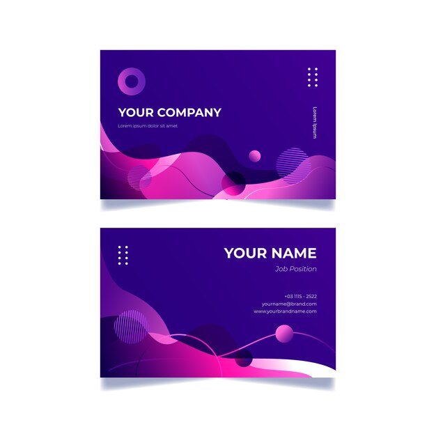 Diseño de tarjeta de presentación abstracta