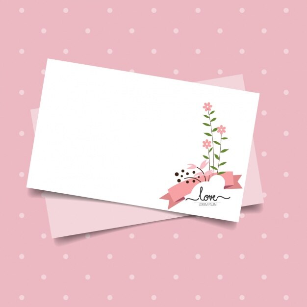Diseño de tarjeta de san valentín