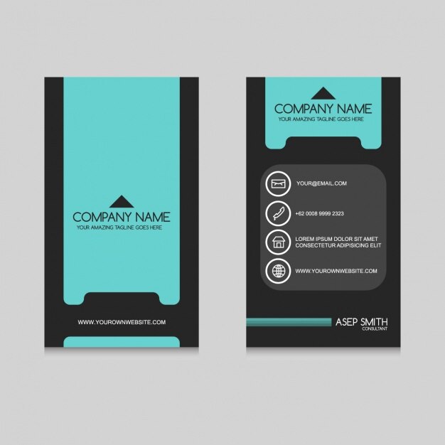 Diseño de tarjeta de visita a color