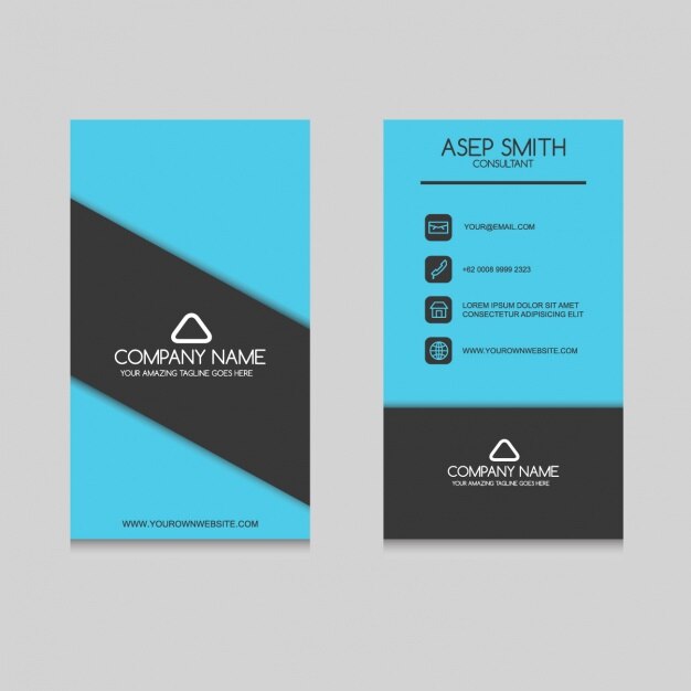 Diseño de tarjeta de visita elegante
