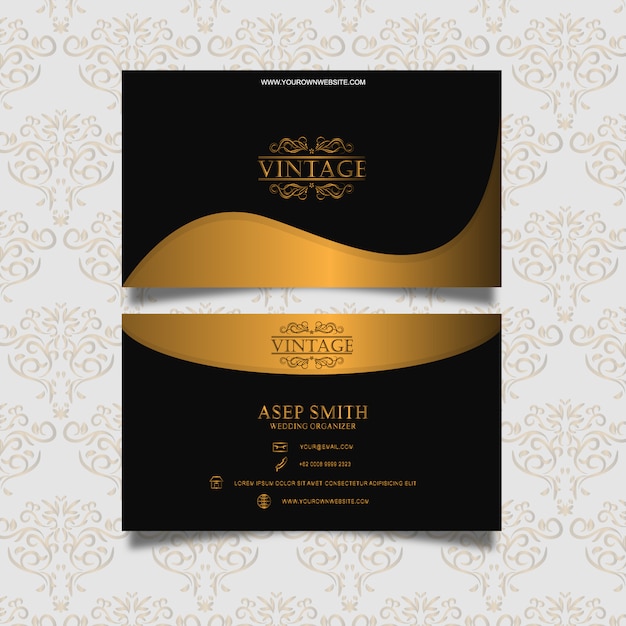 Vector gratuito diseño de tarjeta de visita elegante