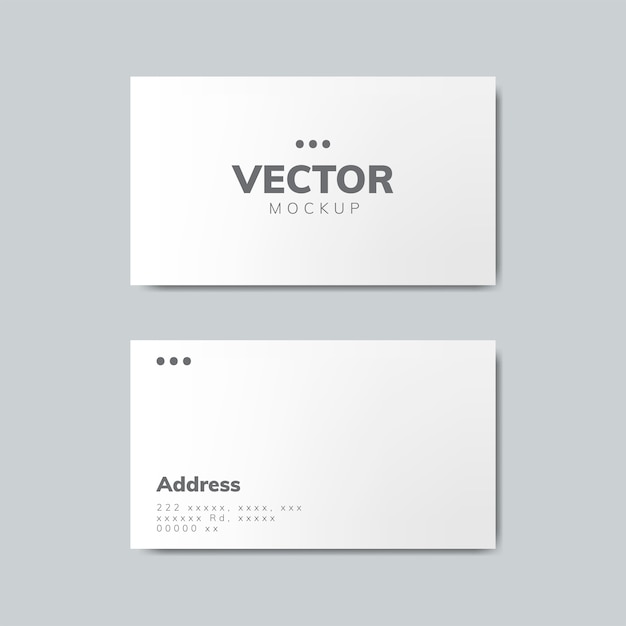 Vector gratuito diseño de tarjeta de visita maqueta