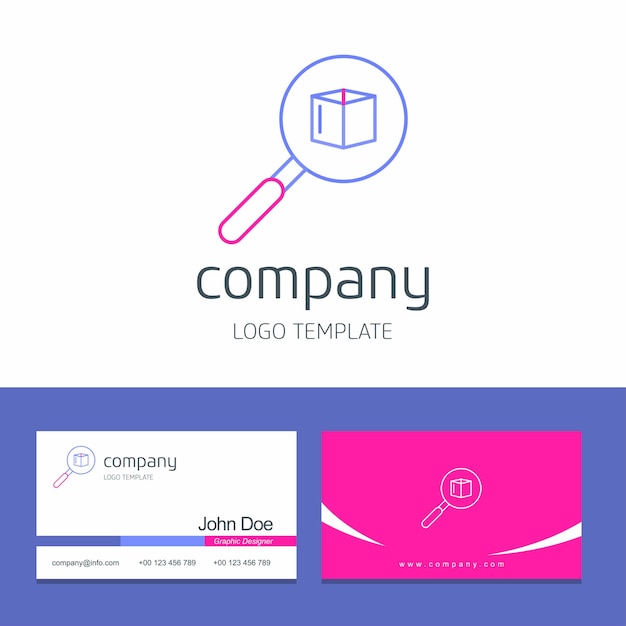 Vector gratuito diseño de tarjeta de visita con vector de logotipo de empresa de flechas