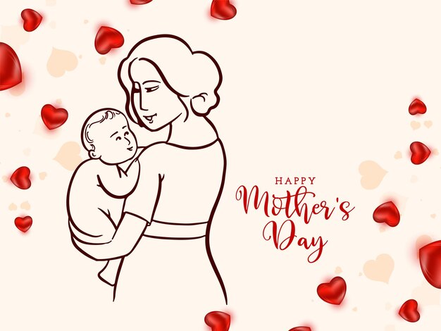 Diseño de tarjetas de felicitación para la celebración del Día de la Madre