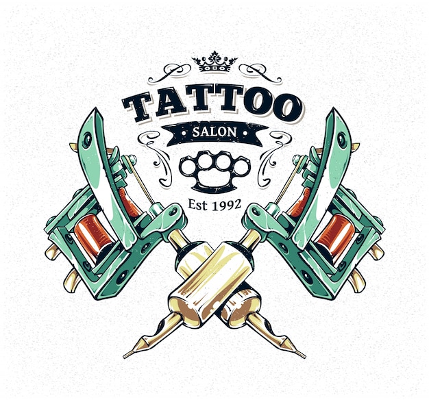 Vector gratuito diseño de tatuaje