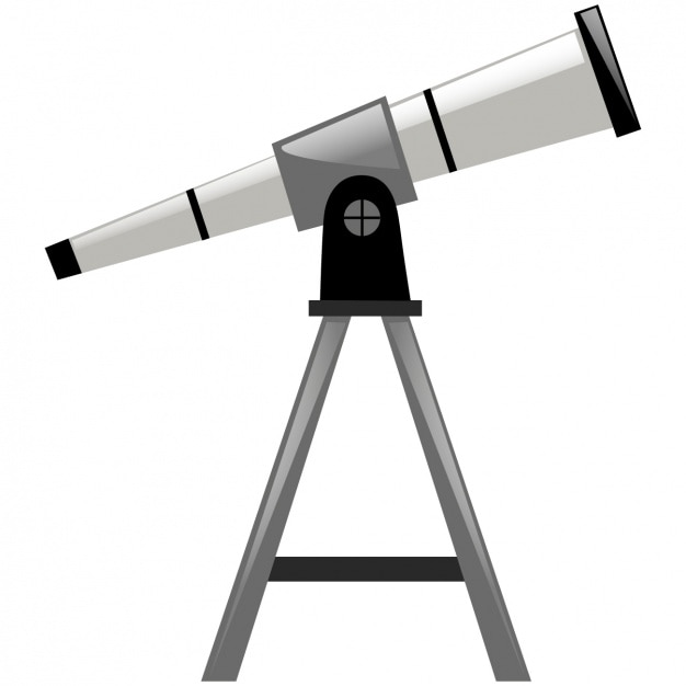 Vector gratuito diseño de telescopio