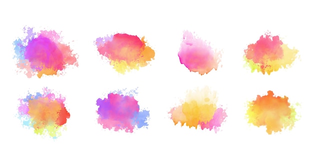 diseño de telón de fondo de manchas de tinta coloridas y desordenadas