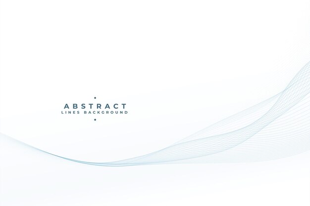 diseño de telón de fondo minimalista con curvas y líneas onduladas de flujo suave