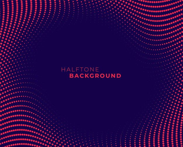Diseño de telón de fondo de patrón punteado abstracto de estilo semitono