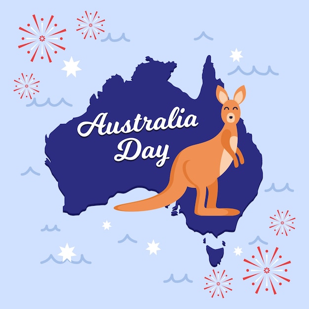 Diseño del tema del día nacional de australia