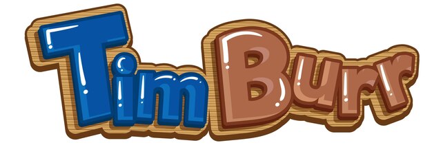 Diseño de texto del logo Timburr