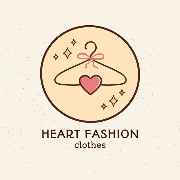 Diseño de tienda de ropa dibujada a mano