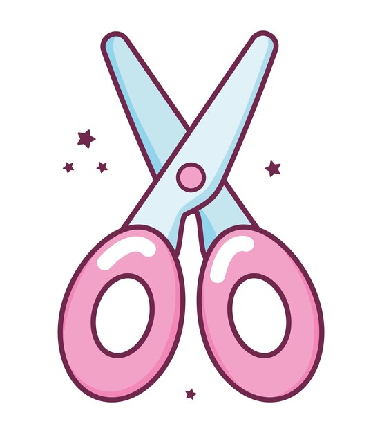 diseño de tijeras rosas