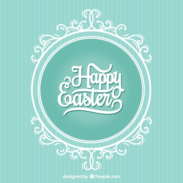 Vector gratuito diseño de tipografía de pascua