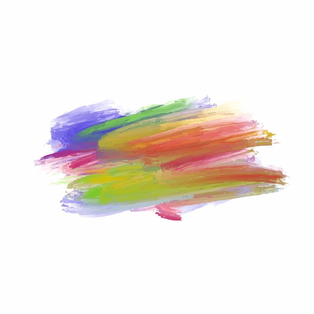 Diseño de trazo de pincel acuarela colorido abstracto