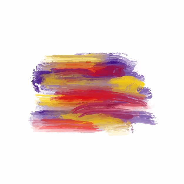 Diseño de trazo de pincel acuarela colorido abstracto