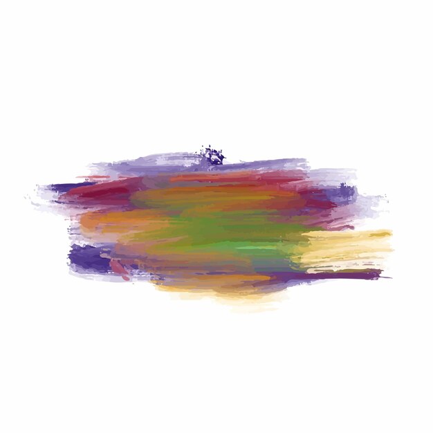 Diseño de trazo de pincel acuarela colorido abstracto
