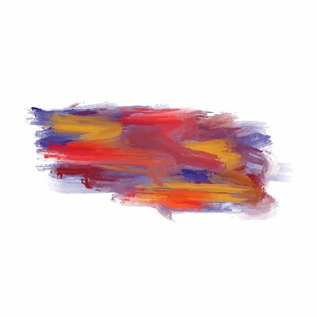 Diseño de trazo de pincel de acuarela colorido decorativo moderno