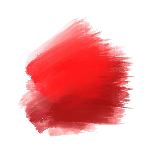 Diseño de trazo de pincel de acuarela roja abstracta
