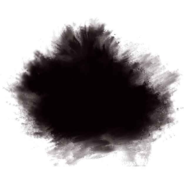 Diseño de trazo de pincel negro dibujado a mano