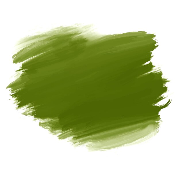 Diseño de trazo de pincel verde dibujado a mano