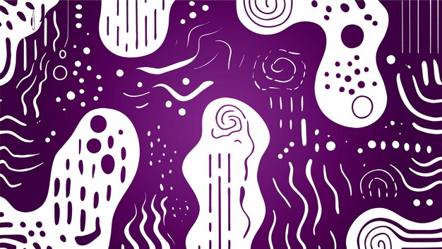 diseño de trazo de tinta púrpura