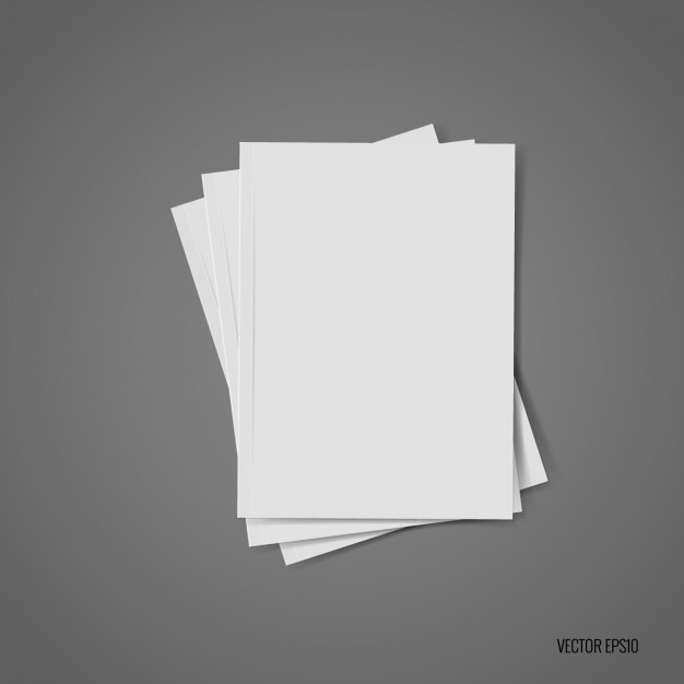 Vector gratuito diseño de trozo de papel en blanco